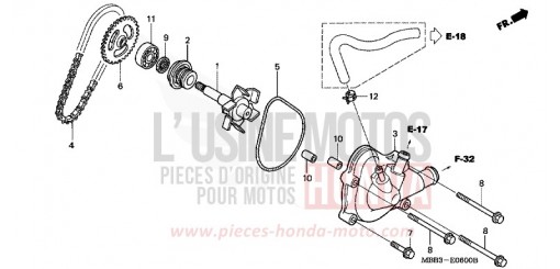 POMPA ACQUA VTR1000F1 di 2001